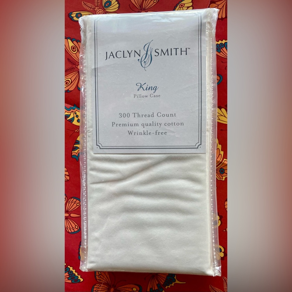 Jaclyn Smith King Pillow Cases - Premium White
